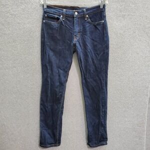 Levi's 511 Men Jeans 30x32 Blue Denim Straight Slim Pockets Dark Wash Low Rise‎